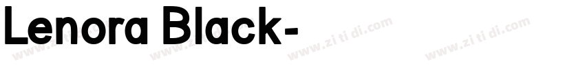 Lenora Black字体转换